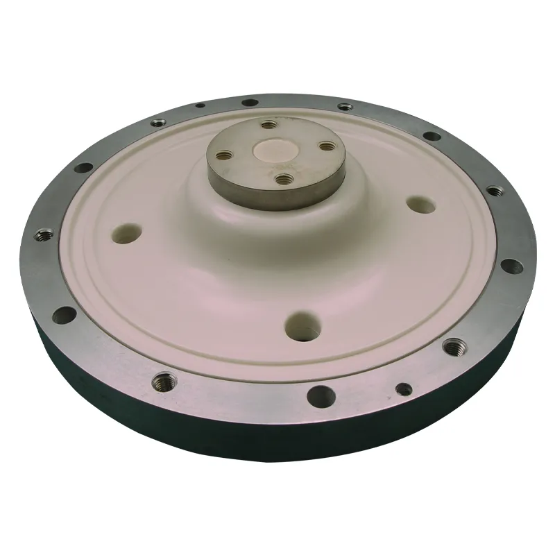 Однополюсный чашечный изолятор с отверстием для газа выпуклого типа