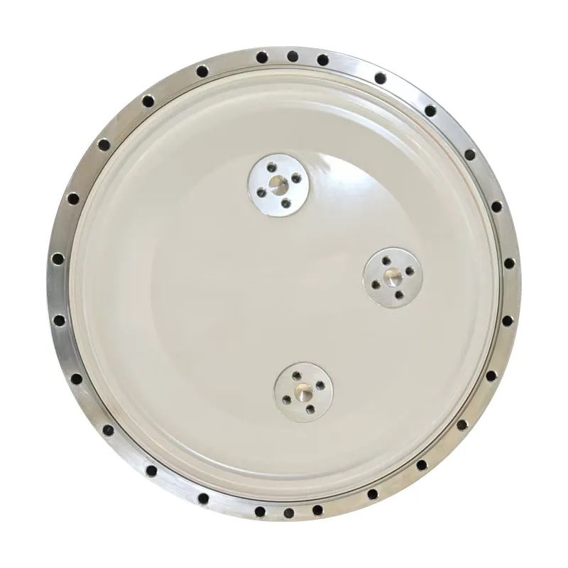 Трехполюсный чашечный изолятор без газовых отверстий с алюминиевым фланцем