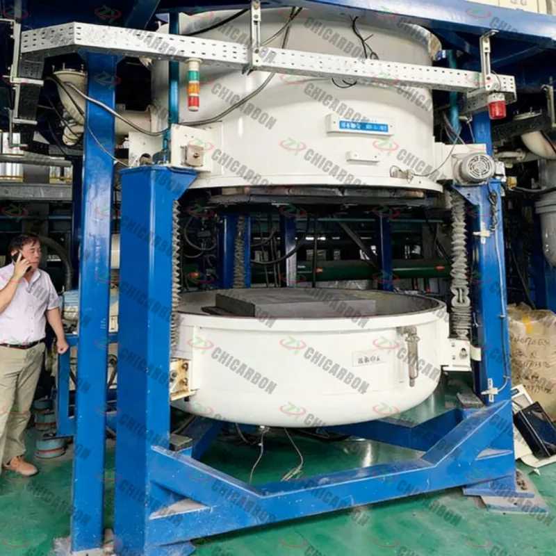 Печь для спекания с обратным вытеснением материала