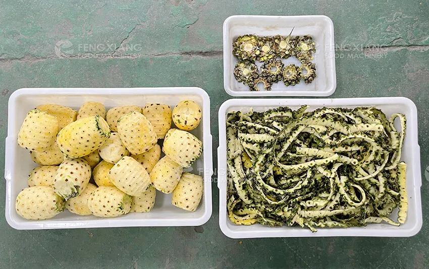 Автоматическая машина для очистки ананаса, машина для резки ананаса