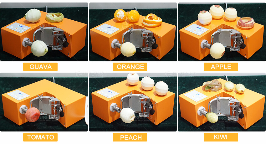 Машина для очистки фруктов настольного типа