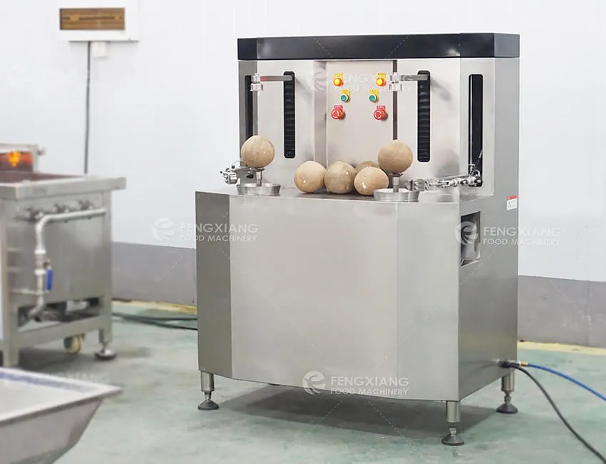 Машина для очистки и мойки кокоса – двухголовочная с пузырьковой мойкой