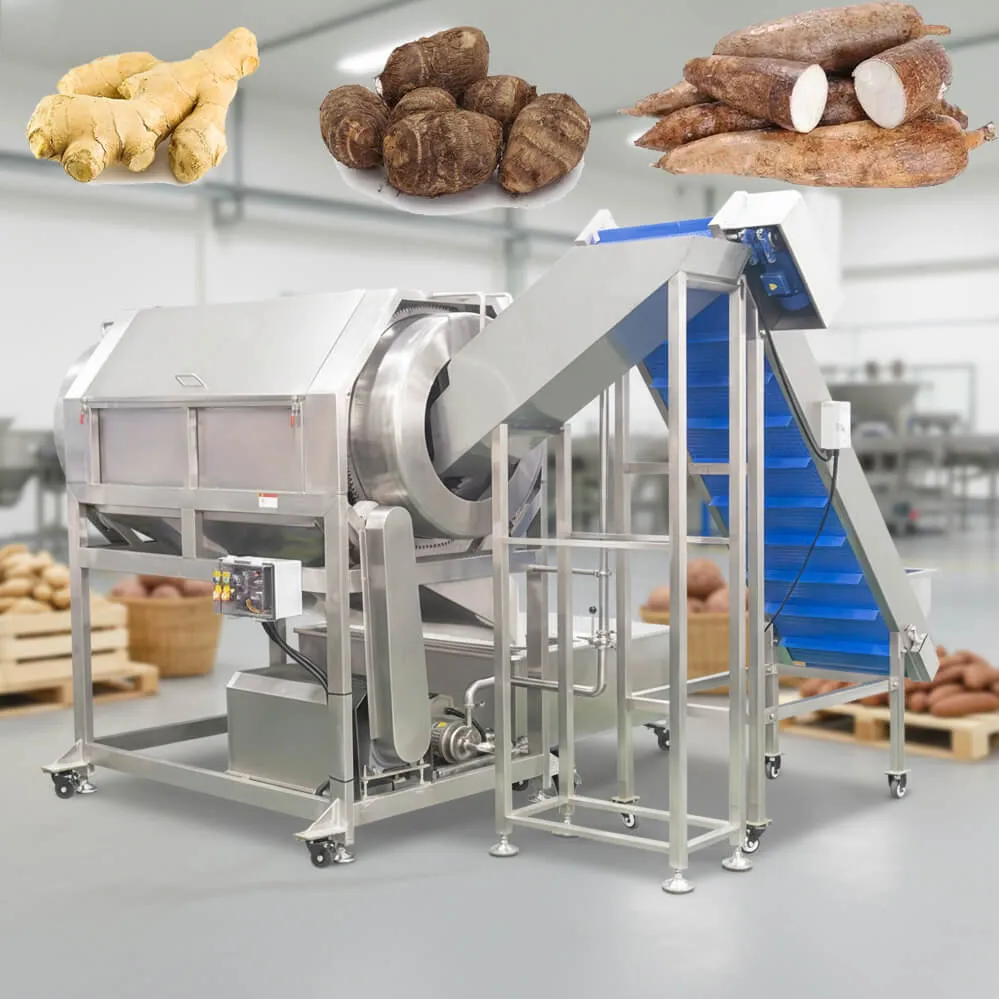Машина для стирки таро, барабанная машина для мойки корнеплодов