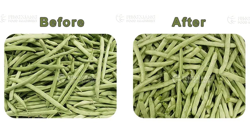 машина для обрезки верхушек и хвостиков зеленой фасоли