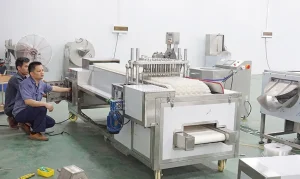 Испытание линии переработки перед отправкой