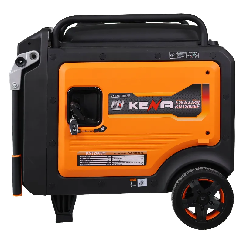 12000ie — портативный тихий инверторный двухтопливный генератор, компактный бытовой мощный бензиновый генератор для уличной торговли и кемпинга
