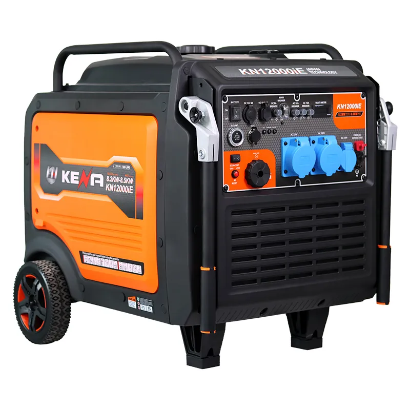 12000ie — портативный тихий инверторный двухтопливный генератор, компактный бытовой мощный бензиновый генератор для уличной торговли и кемпинга