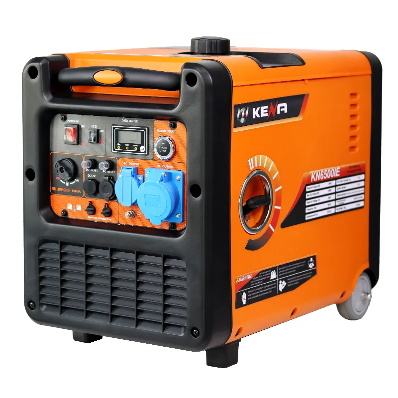 6500IE — портативный тихий инверторный бензиновый генератор (газ / бензин), для дома и кемпинга