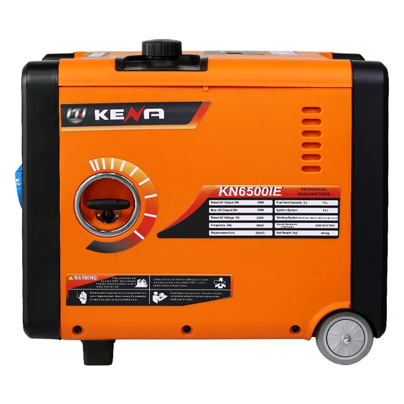 6500IE — портативный тихий инверторный бензиновый генератор (газ / бензин), для дома и кемпинга