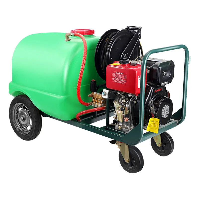 CS-3600DF — бензиновая мойка высокого давления с двигателем, 422 см³, ручная тележка, с баком для воды на 300 л