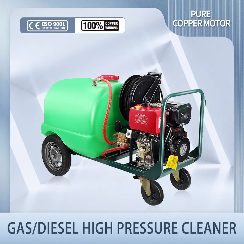 CS-3600DF — бензиновая мойка высокого давления с двигателем, 422 см³, ручная тележка, с баком для воды на 300 л