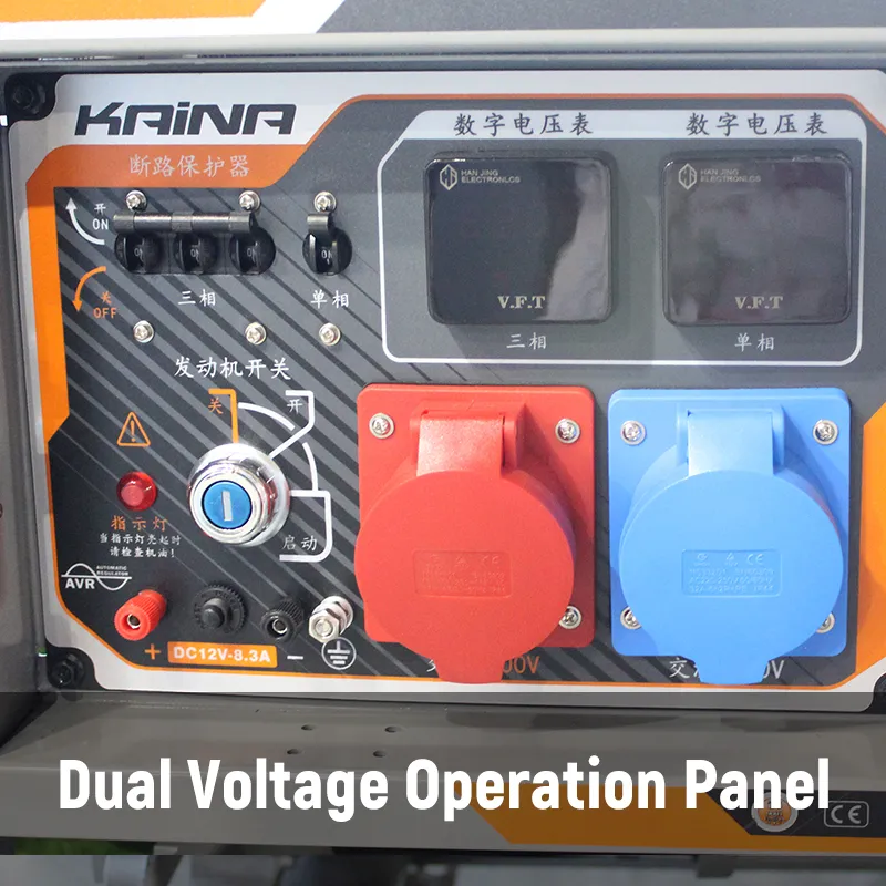 KN-A — портативная дизельная генераторная установка для дома, улицы и промышленного применения мощностью 3 кВт, 5 кВт, 6,5 кВт, 8 кВт, 10 кВт