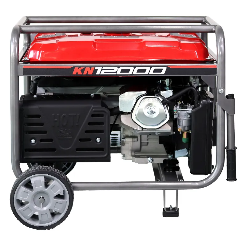 KN12000(высококачественный бензиновый генератор 3–9 кВт, 220 В / 230 В, бытовой бензиновый генератор с электростартером)