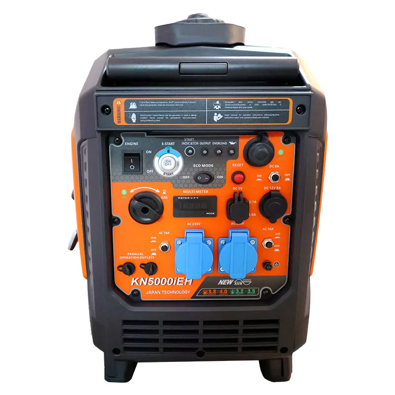KN4800ie — профессиональный двухтопливный (СУГ / КПГ) тихий портативный инверторный бензиновый генератор с дистанционным запуском для домашнего использования