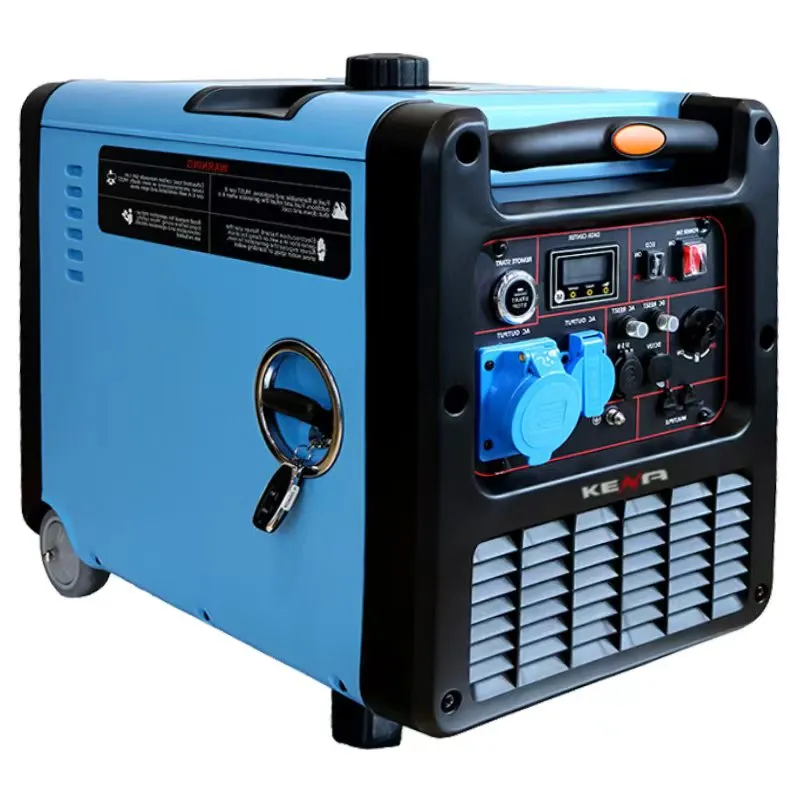 Высокопроизводительный передвижной портативный тихий инверторный бензиновый генератор 5 кВт