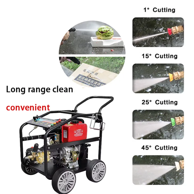 Дизельная коммерческая мойка высокого давления для профессиональных подрядчиков, выполнения тяжелых работ по очистке и обслуживания автопарков