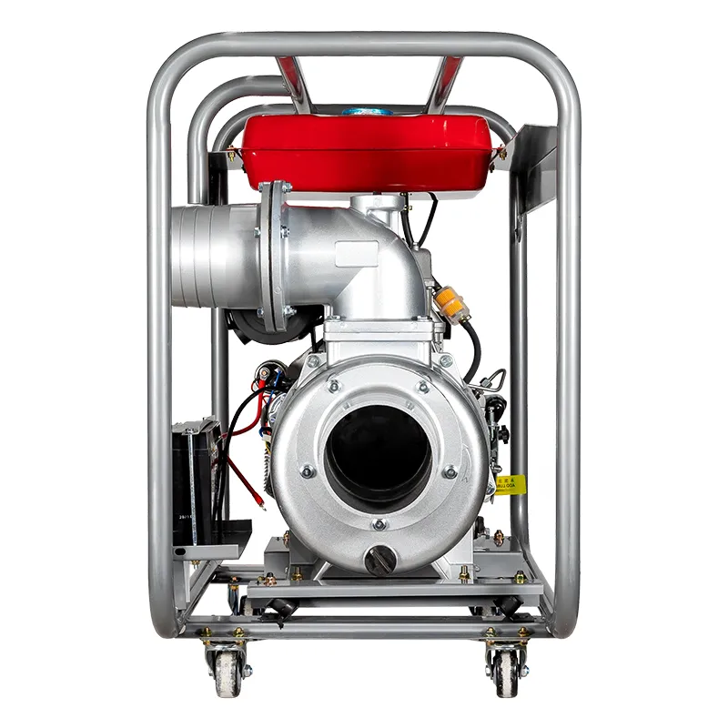 Дизельный насос для чистой воды 2–4 дюйма — портативный колёсный энергосберегающий самовсасывающий дизельный насос для городской защиты от наводнений и сельскохозяйственного дренажа