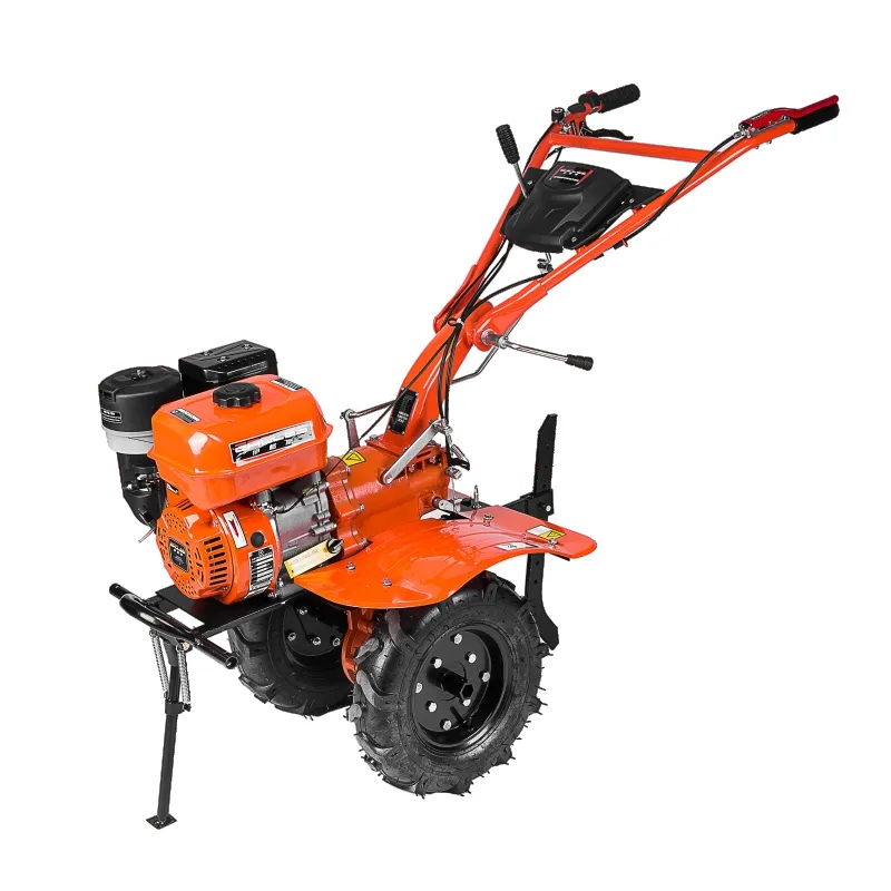 Компактный сельскохозяйственный культиватор/Мотоблок — ручной мини-культиватор с бензиновым двигателем для глубокой обработки почвы в домашнем хозяйстве.
