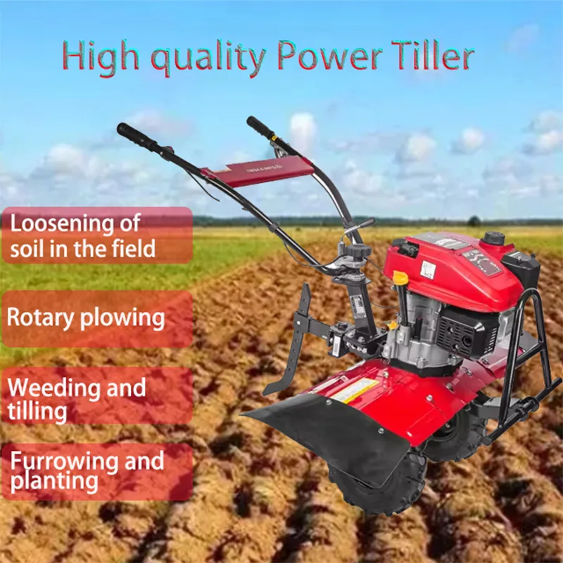 Малогабаритный культиватор, подходящий для прополки, обработки почвы и подготовки грядок под посадки, культиватор с дизельным двигателем.