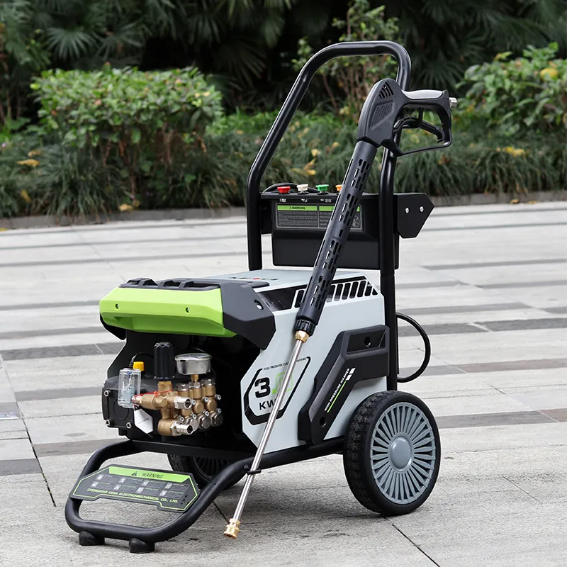 Мощная промышленная мойка высокого давления для очистки поверхностей, 300 бар / 4000 фунтов на кв. дюйм, с электрическим насосом