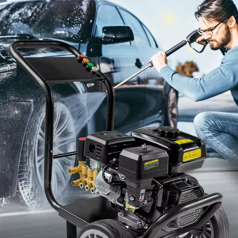 Передвижная бензиновая мойка высокого давления на тележке, промышленное оборудование для автомоек, бытовой и фермерский насос для мойки
