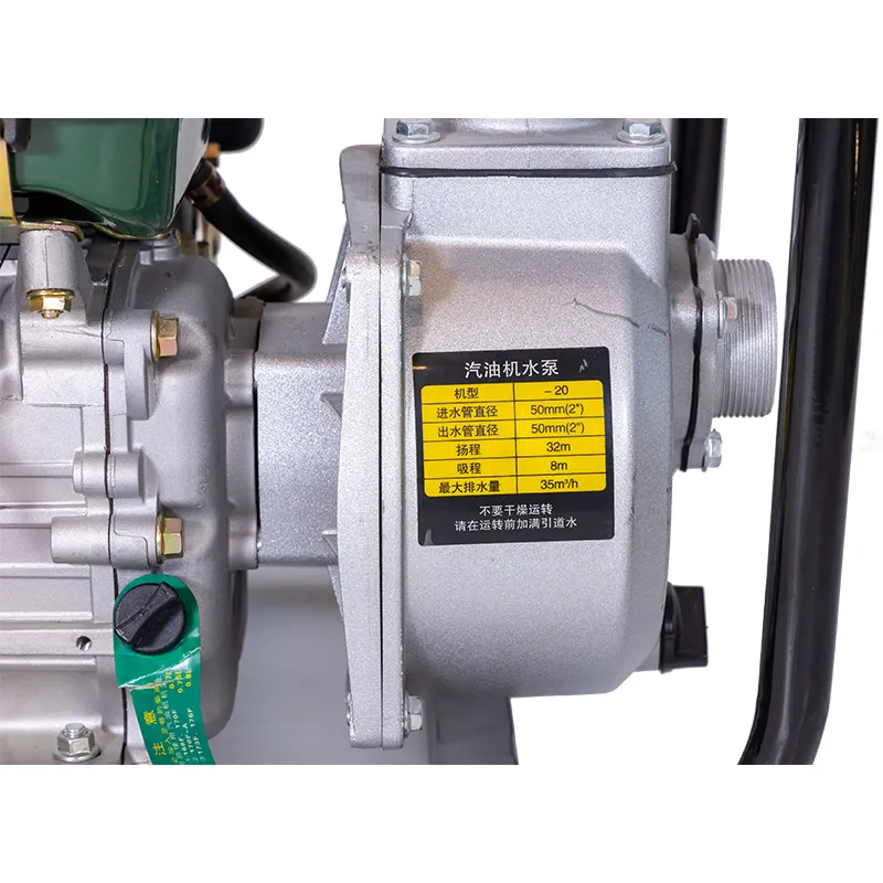 Портативный бензиновый водяной насос для сельскохозяйственного орошения с высокой производительностью и автоматической системой полива