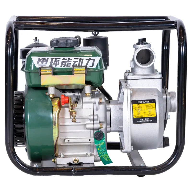 Портативный бензиновый водяной насос для сельскохозяйственного орошения с высокой производительностью и автоматической системой полива