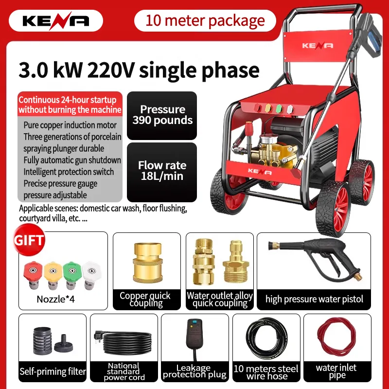 Промышленная мойка высокого давления для очистки коммерческих зданий, удаления ржавчины и заусенцев