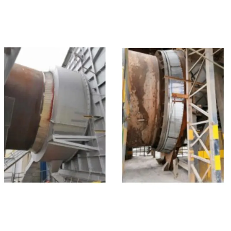 Уплотнение и контроль утечек в передней и задней частях вращающихся печей