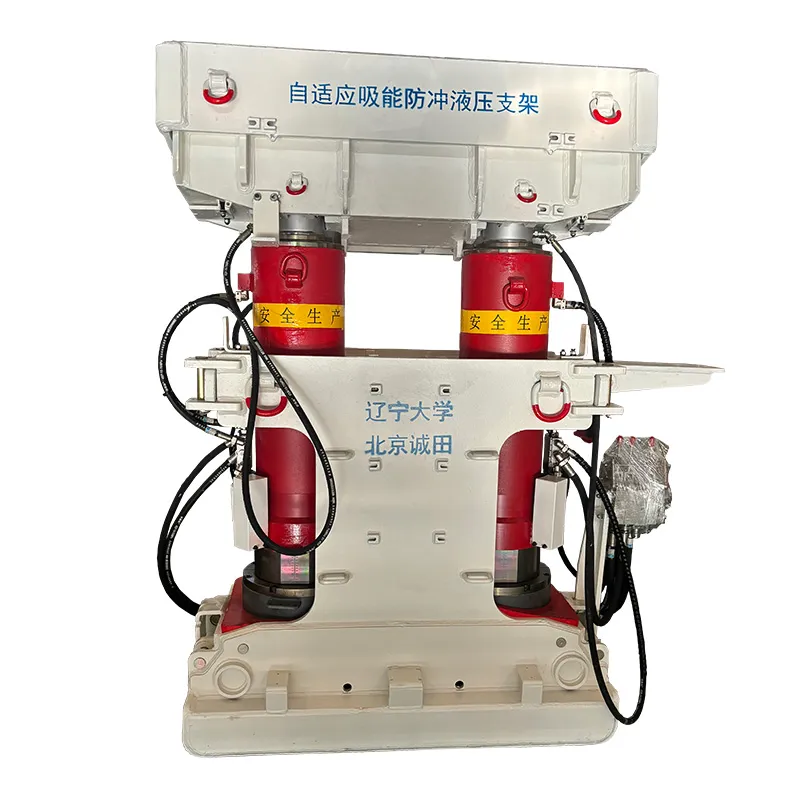 Двухстоечная блочная гидравлическая крепь для опережающей поддержки выработок
