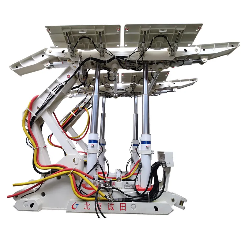 Двухстоечная четырёхзвенная гидравлическая крепь для опережающей поддержки выработок