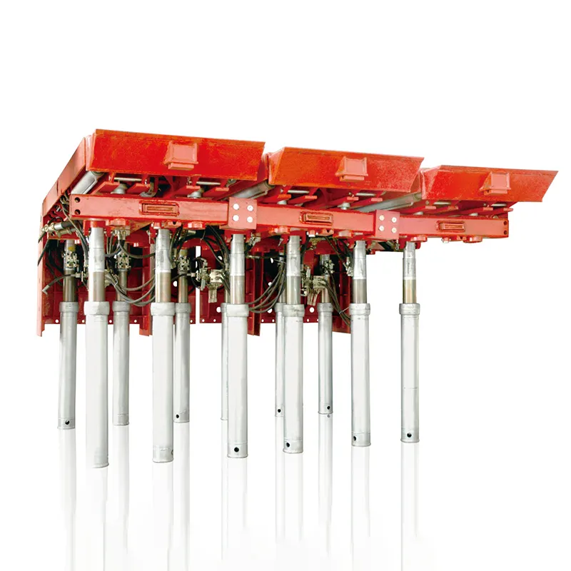 Механизированная крепь комбинированного перемещения с цельной верхняком