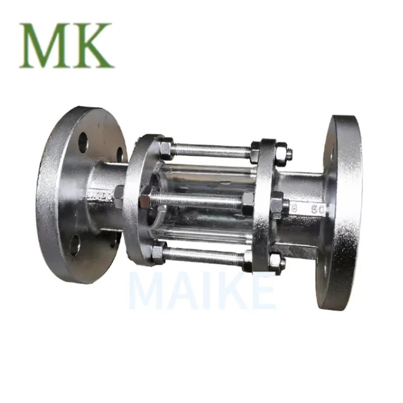 Смотровое стекло в стеклянной трубе