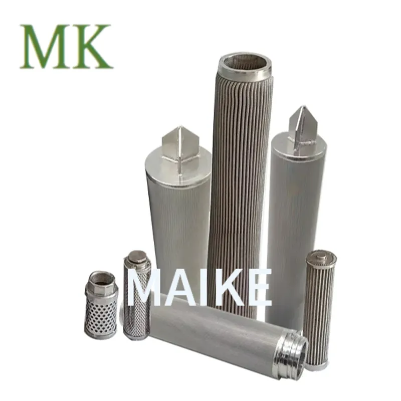 Фильтрующий элемент из спечённой нержавеющей волокнистой сетки