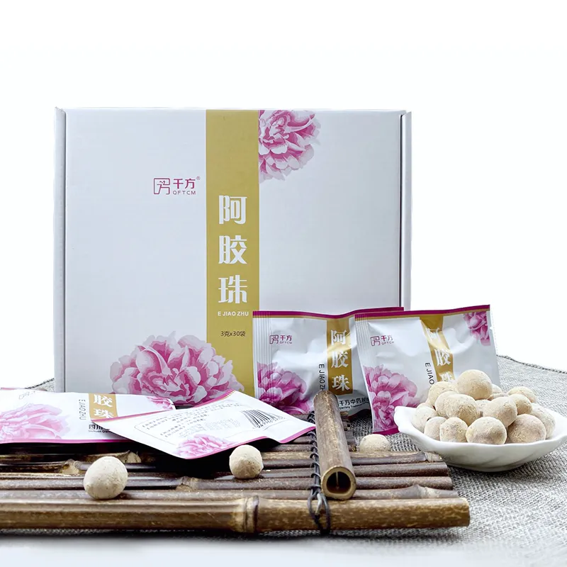 Жемчужины желатина из ослиной кожи