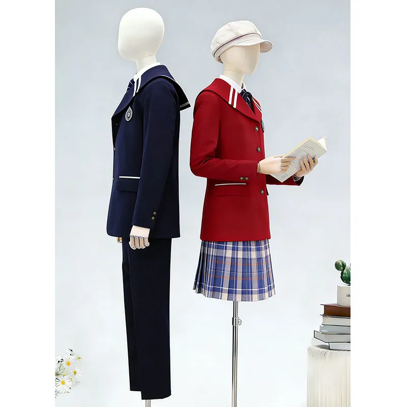 Школьная форма в виде шерстяного пальто