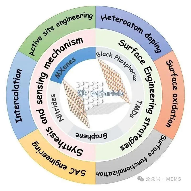 Двумерные наноматериалы с поверхностной инженерией в газовых сенсорах: достижения и вызовы
