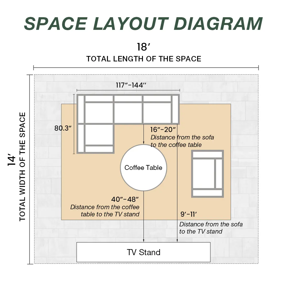 Barrett — модульный секционный диван шириной 143,30 дюйма, подходящий для домашних животных
