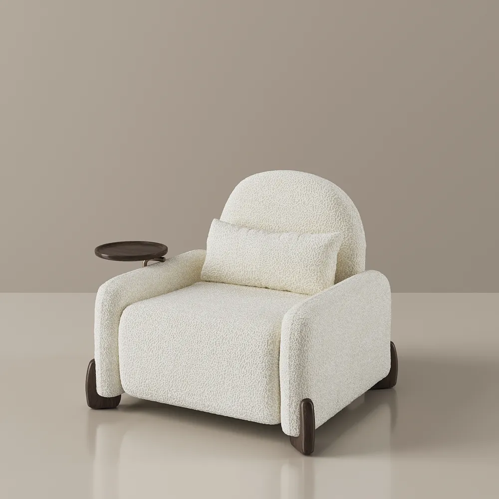 Раскладной диван-кровать 3-в-1 с ручным креслом и боковым подносом