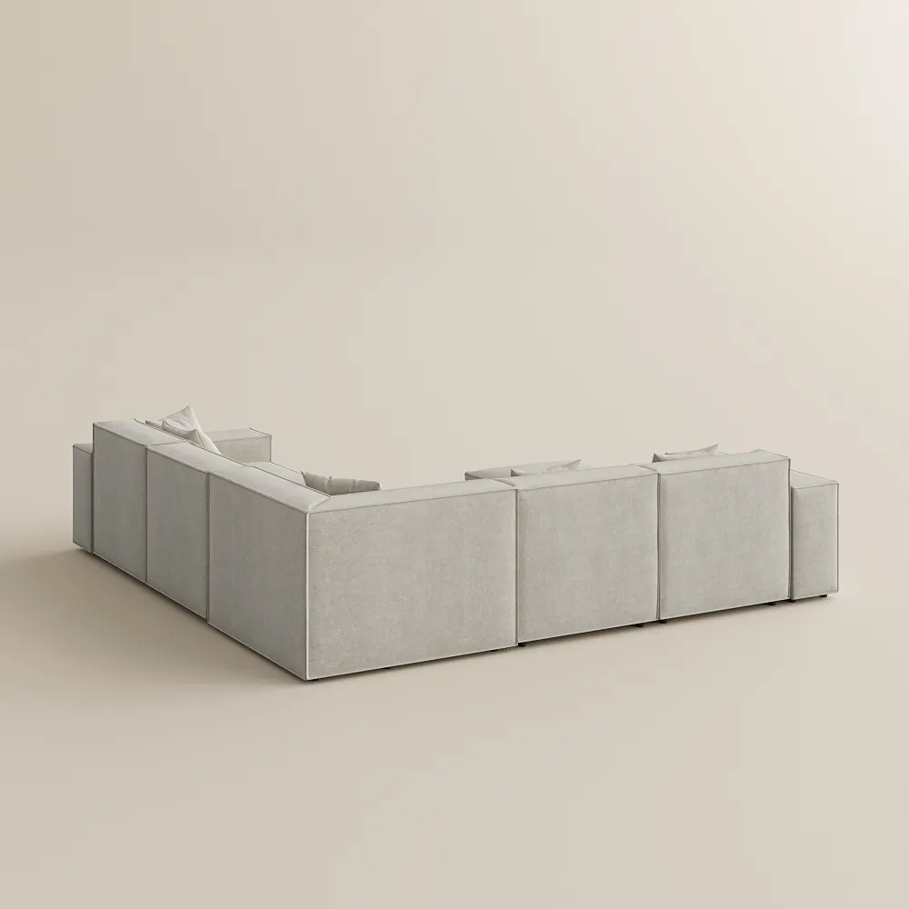 Barrett — модульный секционный диван шириной 143,30 дюйма, подходящий для домашних животных