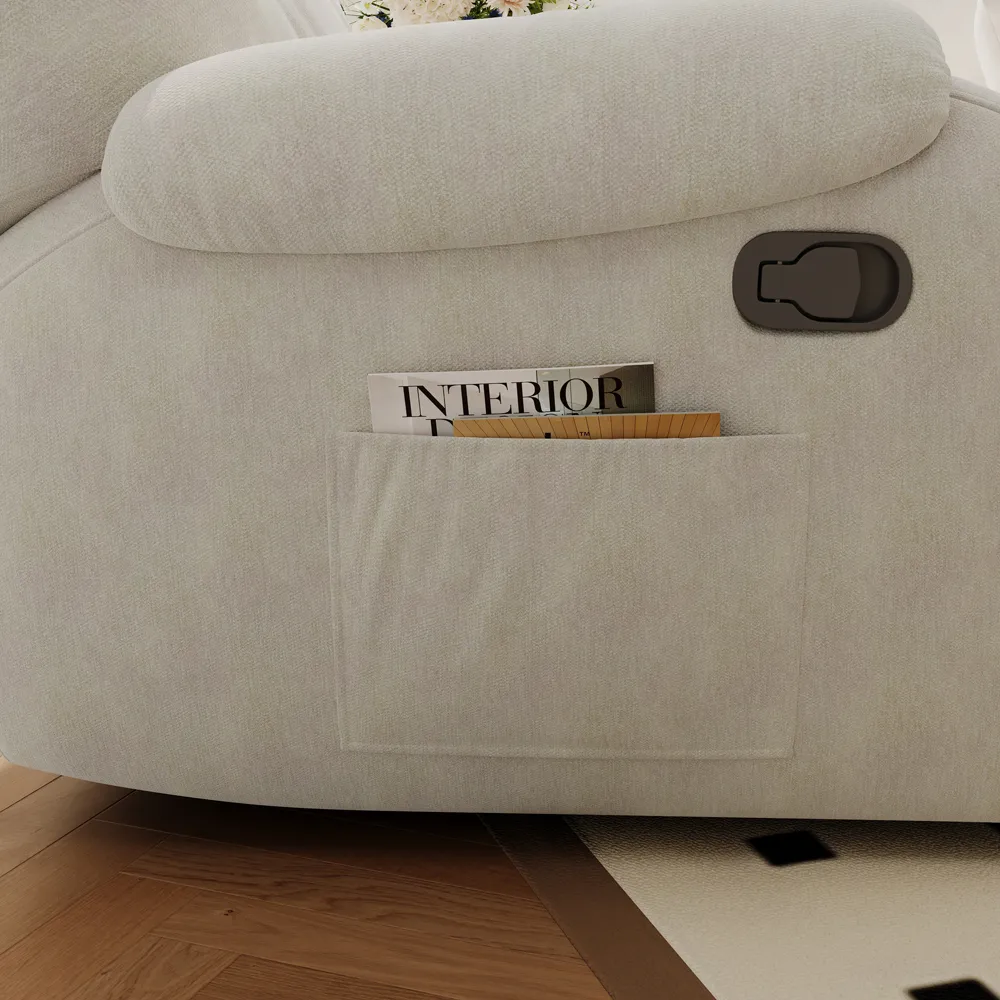 Поворотное кресло-качалка с плюшевой обивкой и функцией нагрева графена