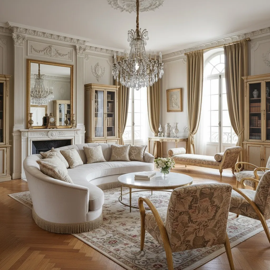 Роскошный французский ретро-стиль.