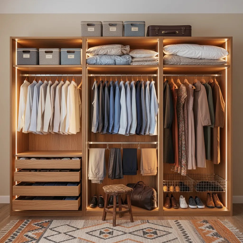 «Золотые зоны»: Секрет порядка в гардеробе (Скажите «нет» бесконечному рытью в шкафу)