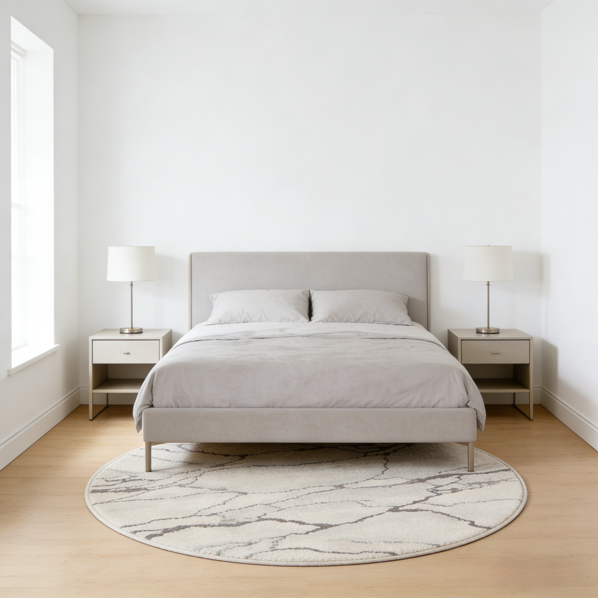 Круглый ковер с эффектом мрамора «Nordic Stone» (Диаметр 150 см)