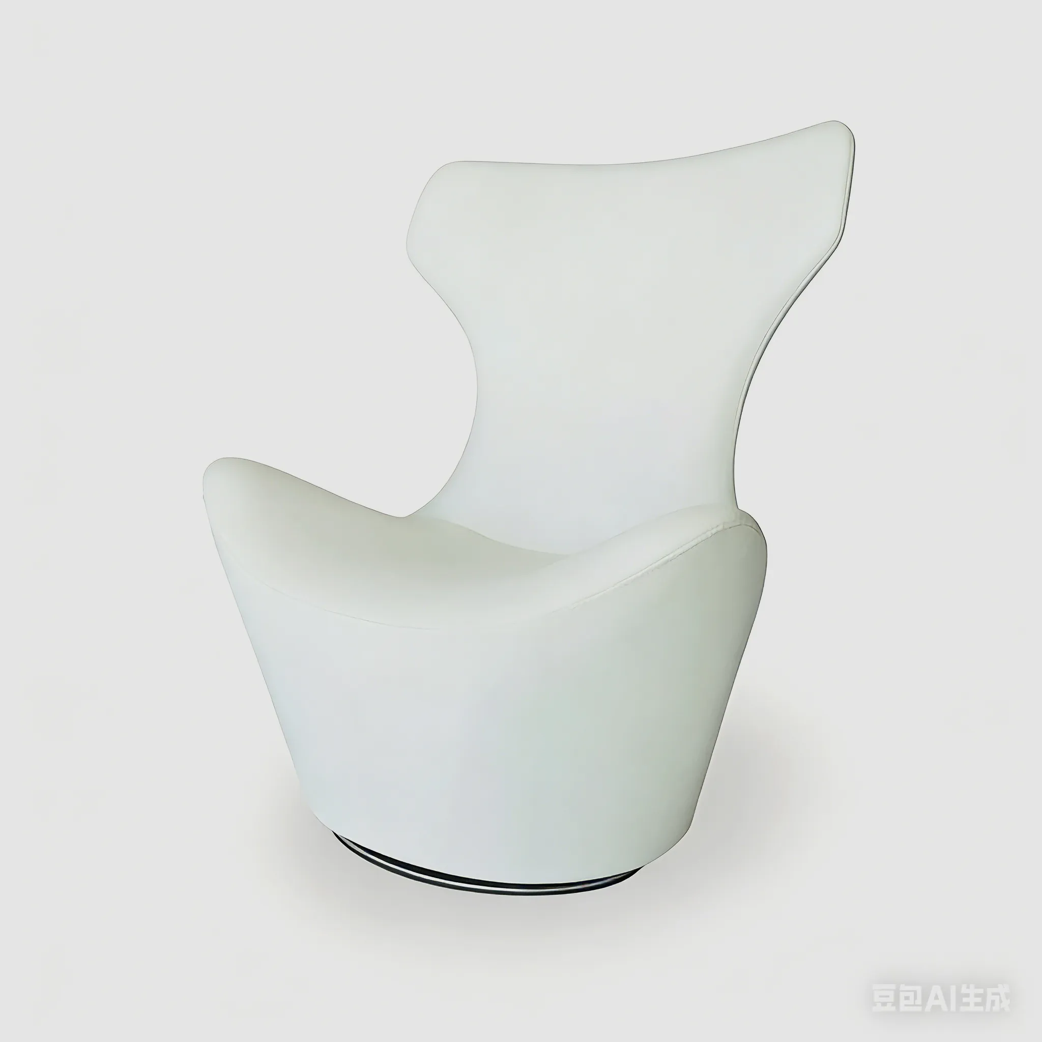 Кресло Grande Papilio из белой ткани