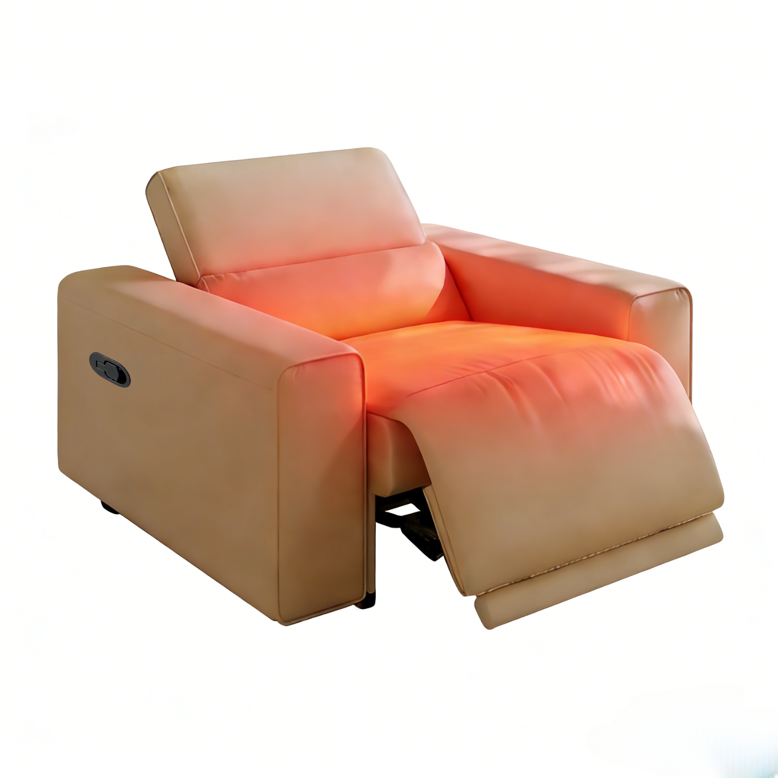 48-дюймовое кожаное кресло с регулируемым подголовником, функцией подогрева