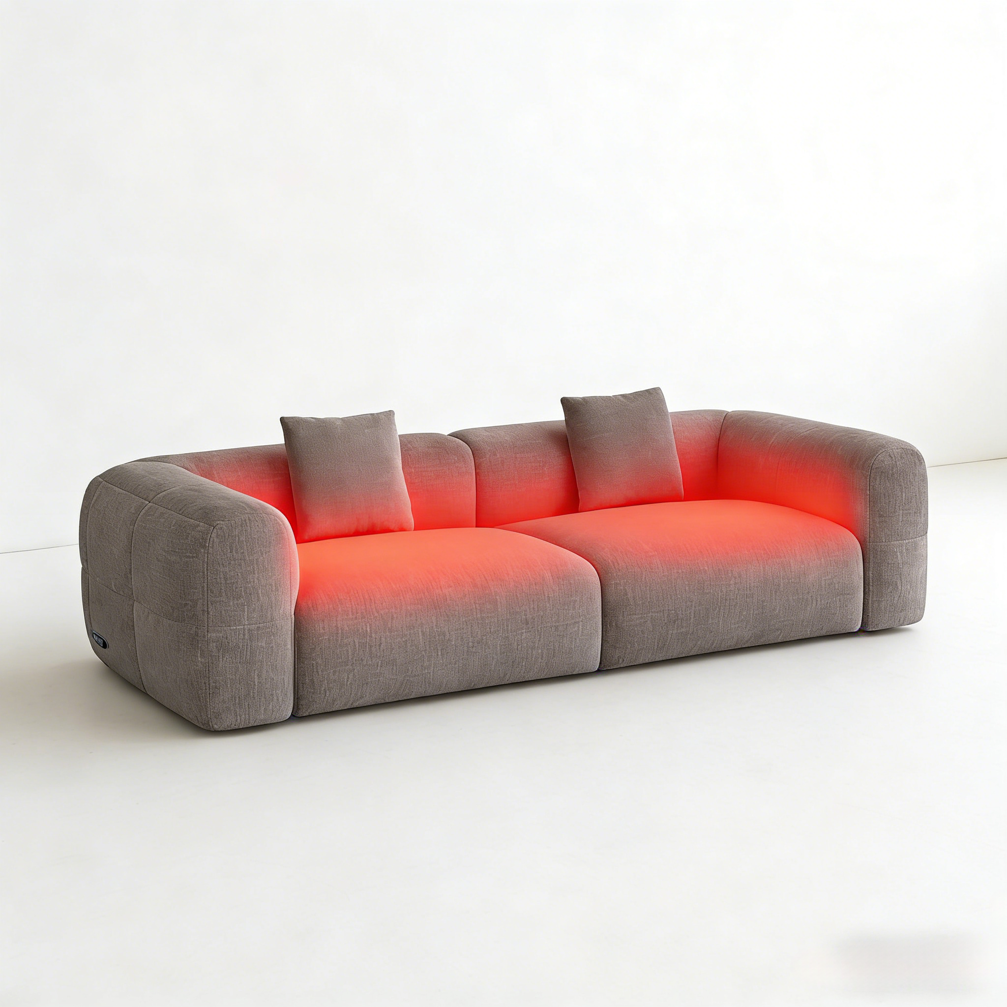 Минималистский 2-3-местный винтажный диван из синели для гостиной