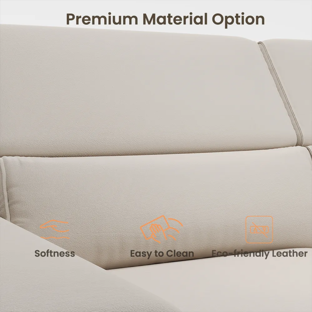 48-дюймовое кожаное кресло с регулируемым подголовником, функцией подогрева