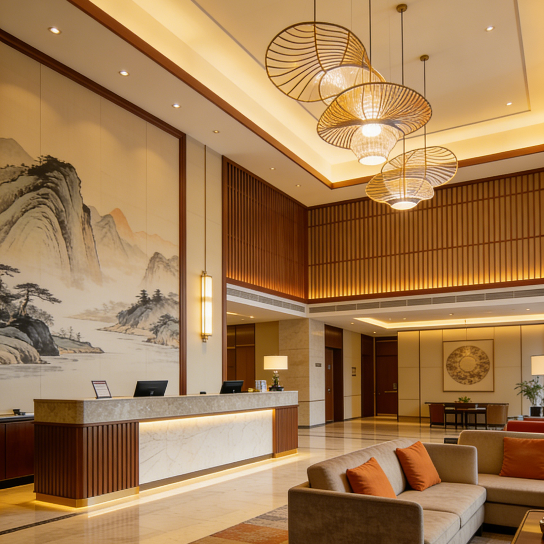 Гармония Востока и современного комфорта: Обзор элегантного дизайн-проекта отеля