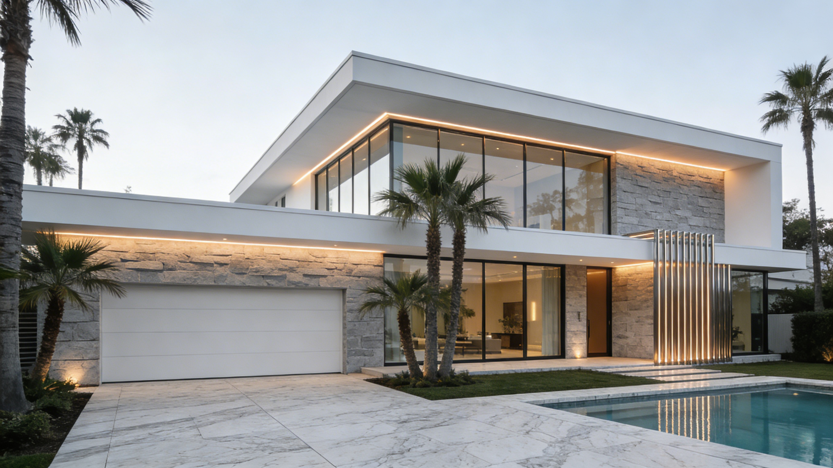 生成洛杉矶大别墅外观图(2)